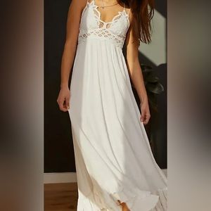 Free people (similar) Bralette White Maxi Lace Dress - S